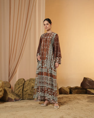Lakshmi Lace Dress Embroidery